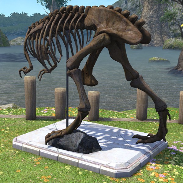 古代獣の骨格標本